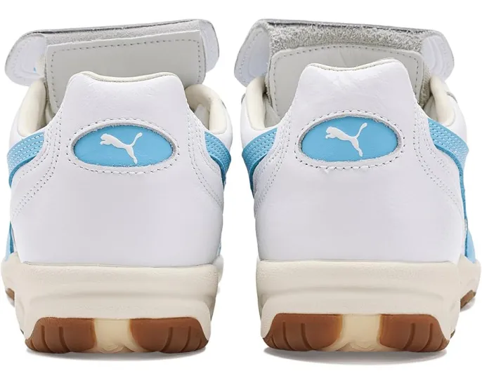 Кроссовки King Indoor от PUMA из кожи с золотым тиснением