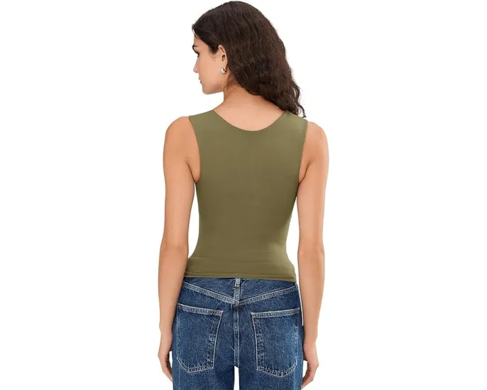 Топ Free People Clean Lines Muscle Cami с широкими бретелями и бесшовным кроем