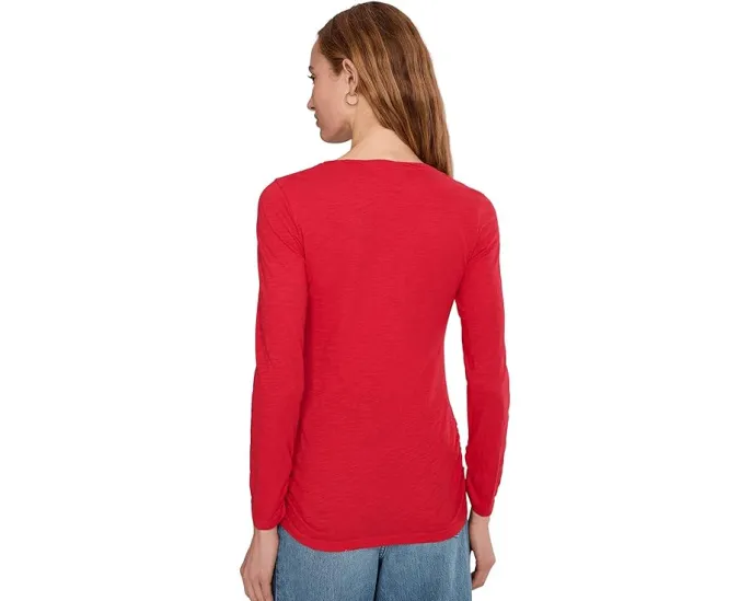 Футболка Mod-o-doc Long Sleeve Twisted Scoopneck с драпировкой