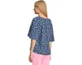 Топ Wilmer с короткими рукавами и V-образным вырезом от Lilly Pulitzer