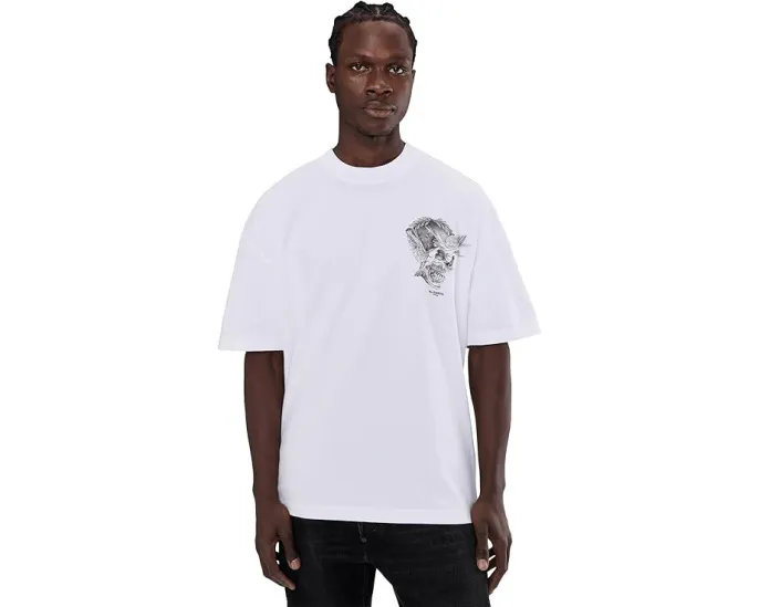 Футболка AllSaints Mysteries с коротким рукавом и принтом