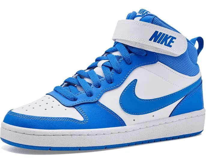 Кроссовки Nike Kids Court Borough Mid 2 для старших детей с кожаным верхом