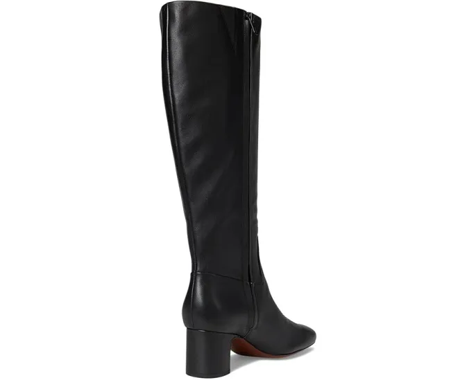 Высокие сапоги Vince Kellan Tall-wc на скульптурном каблуке с квадратным носком