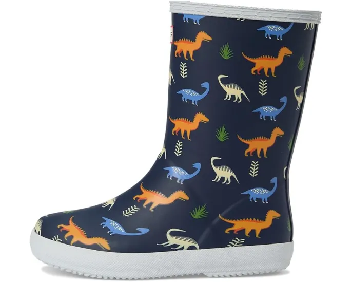 Детские резиновые сапоги Hunter First Classic с блестками и полоской