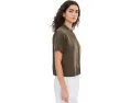 Рубашка Eileen Fisher с воротником-стойкой из органического льна