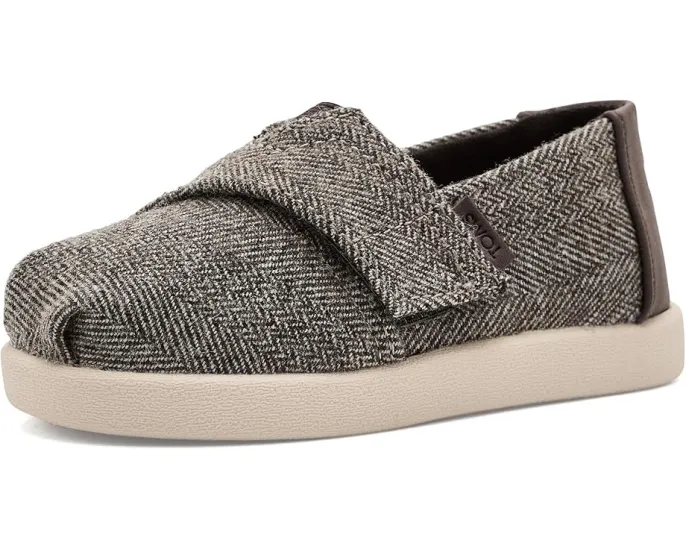 Детские туфли TOMS Alpargata темно коричневые