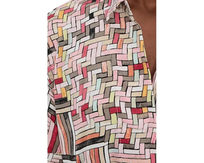 Платье NIC+ZOE Colorweave Devon силуэта трапеция с запахом