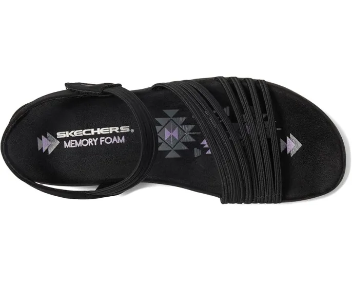 Водостойкие сандалии Skechers Reggae Slim Coffee Run с технологией Stretch Fit и стелькой Memory Foam