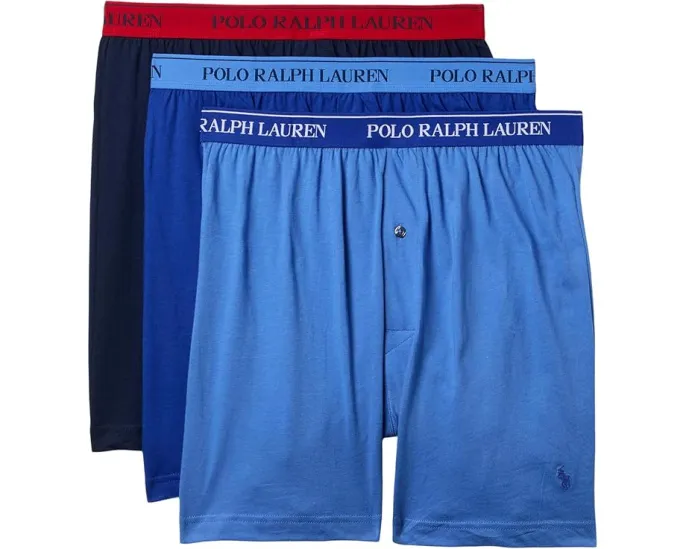 Трусы-боксеры Polo Ralph Lauren Classic Fit 3 пары из влагоотводящего хлопка