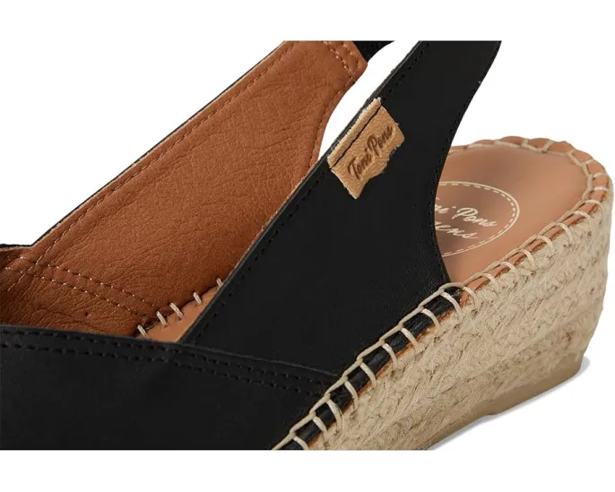 Toni Pons Bernia-P туфли на танкетке с открытым носком и эластичным ремешком