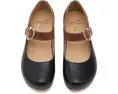 Dansko сабо Bonny Mary Jane из черной кожи с ремешком