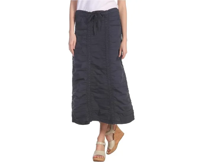 Юбка XCVI Stretch Poplin с двойными сборчатыми панелями и завязкой на талии