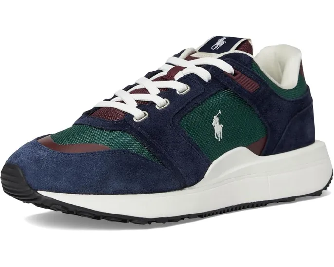 Polo Ralph Lauren Train 89 кроссовки из замши и оксфорда с цветными блоками