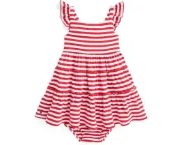 Платье и шорты-блумеры для младенцев из джерси в полоску Polo Ralph Lauren Kids
