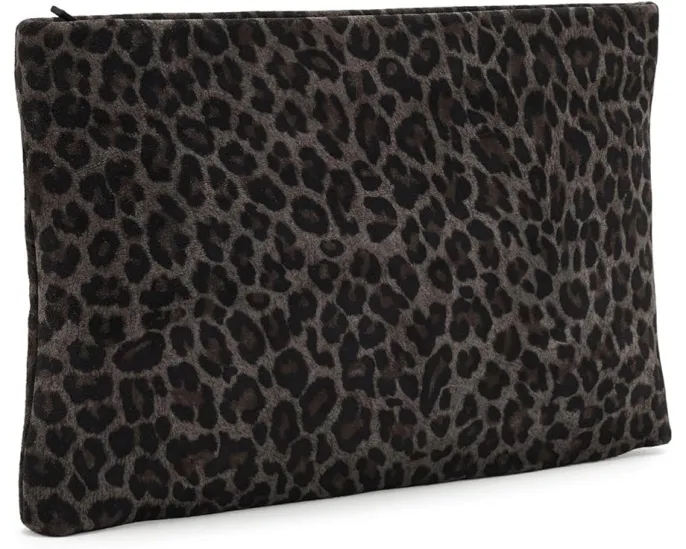 Клатч Bettina Leppo из мягкой кожи с принтом под животное AllSaints