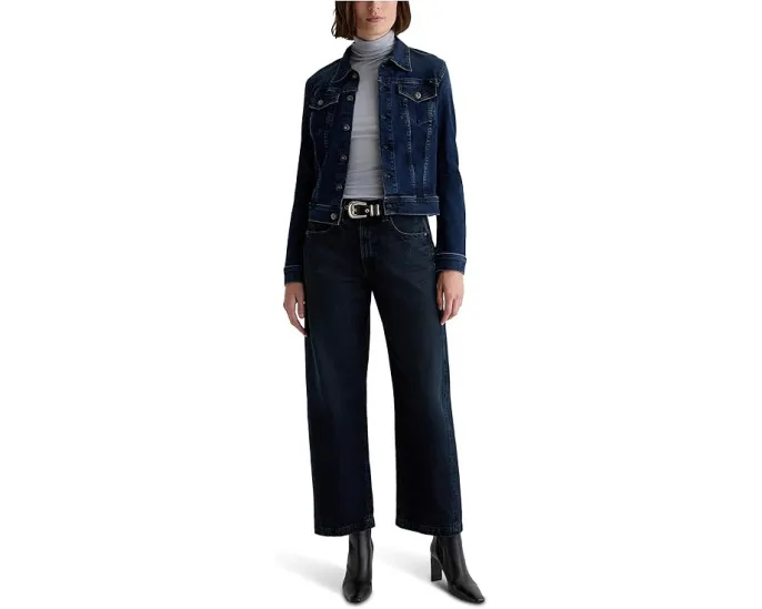 Джинсы AG Jeans Hattie High Rise Barrel с арочной формой штанины
