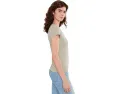 Футболка поло Lauren Ralph Lauren с полоской и ребристой вязкой