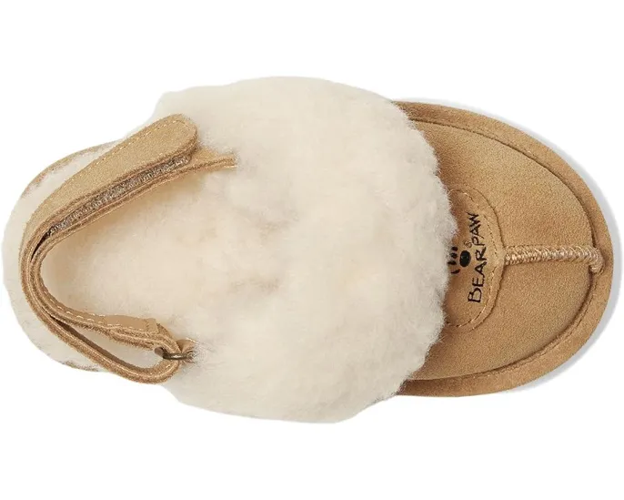 Домашние тапочки Bearpaw Kids Loki с замшевым верхом и подкладкой из смесовой шерсти