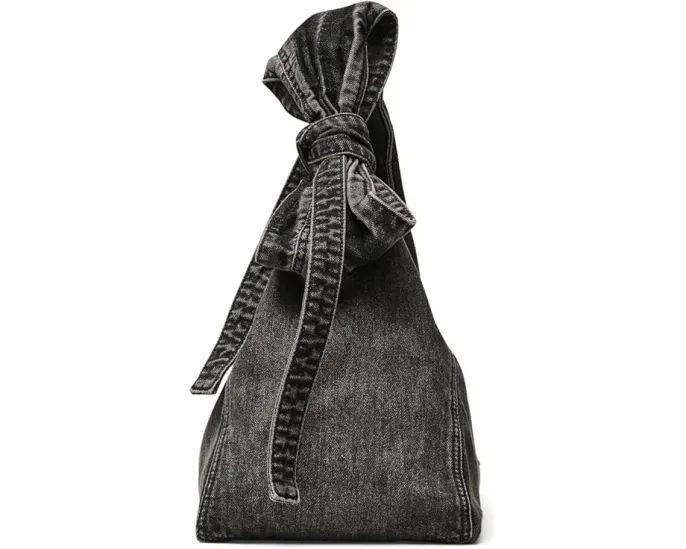 Сумка Marc Jacobs The Bow Denim Sack Bag с бантом из денима
