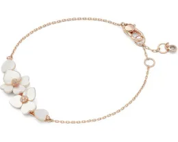 Браслет Kate Spade New York Precious Pansy с цирконием и перламутром на регулируемой застежке