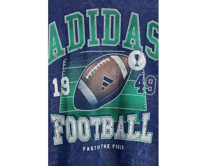 Детская футболка Adidas AOP Football Wash в спортивном стиле