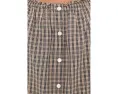 Madewell The Chateau Top блуза в клетку с короткими рукавами