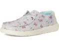 Детские слипоны Hey Dude Kids Wendy Unicorn Sparkle с текстильным верхом и блестками