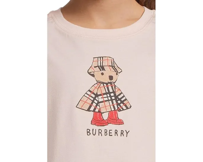Футболка Cedar Teddy Cape от Burberry Kids с резинкой на горловине