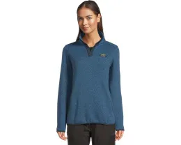 Свитер L.L.Bean Sweater Fleece Pullover с воротником стойкой на кнопках