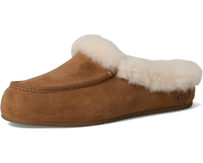 UGG Ansley Mule мюли из замши с овчиной и подошвой для дома и улицы