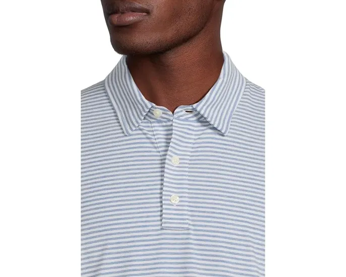 Поло Comfort Stretch Performance Pima от L.L.Bean с коротким рукавом в полоску