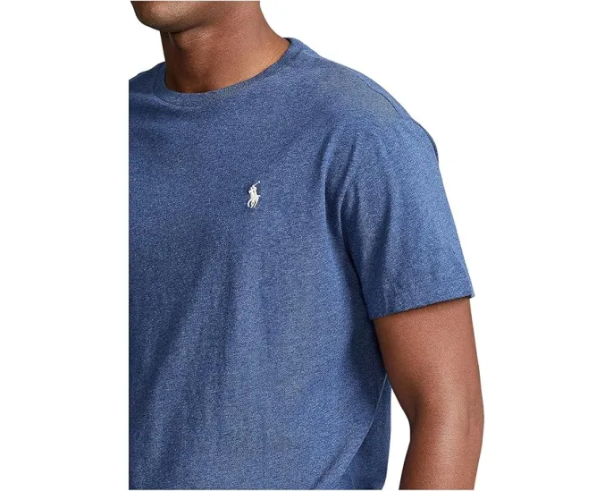Классическая футболка Polo Ralph Lauren с круглым вырезом и вышитым логотипом