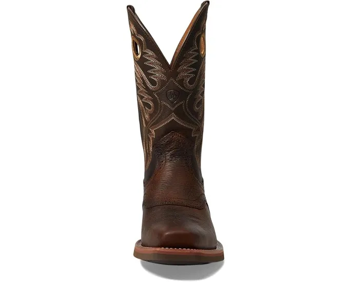 Ariat Heritage Roughstock прочные рабочие сапоги из коричневой масленой кожи