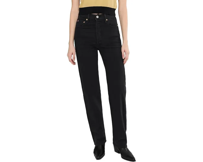 Джинсы Levi's Ribcage Full Length с высокой талией и широкими штанинами