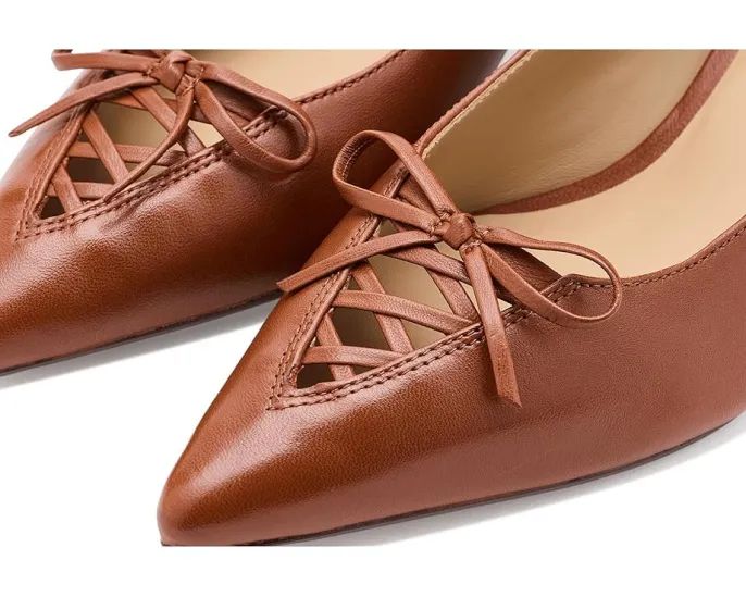 Туфли-лодочки Lauren Ralph Lauren Adrienne на шнуровке из мягкой кожи Nappa