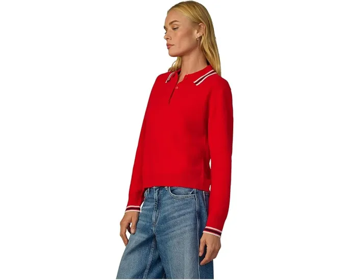 Длинный рукав Joe's Jeans The Long Sleeve Cashmere Polo из кашемира