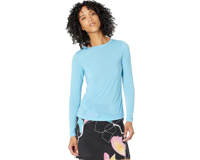 Длинный рукав Jamie Sadock Sunsense с круглой горловиной из нейлона и спандекса