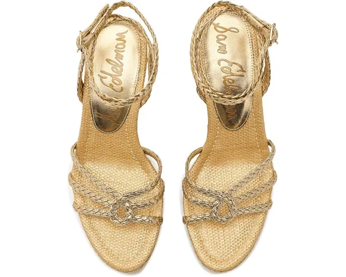 Сандалии Sam Edelman Mindie на танкетке с круглым мысом