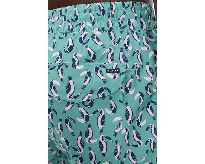 Плавки Hurley Toucans Volley Swim Shorts с подкладкой и UPF 50+