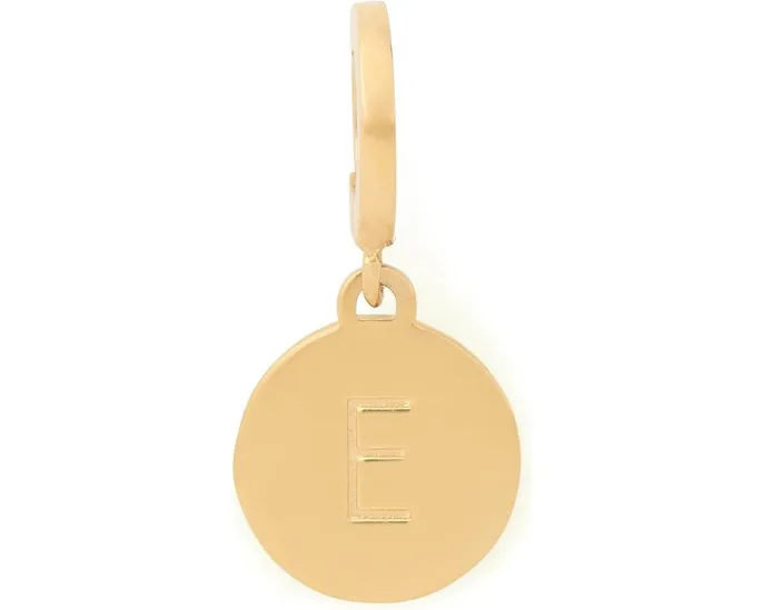 Подвеска Kate Spade New York Mini E с гравировкой из латуни