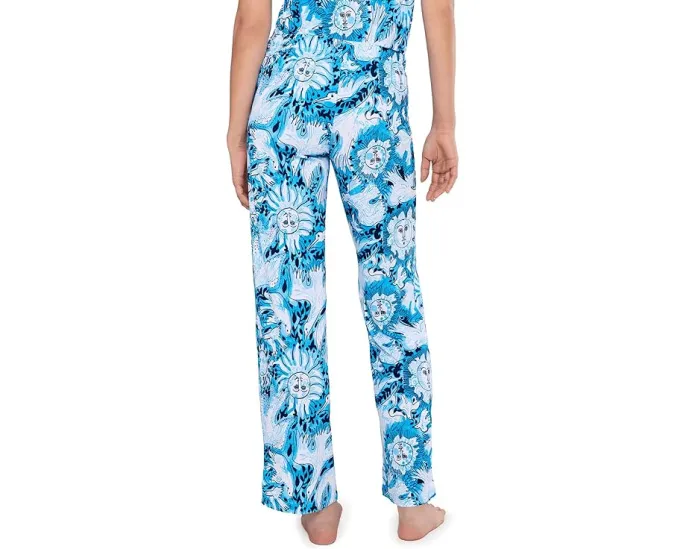Lilly Pulitzer PJ Knit Pants с эластичным поясом и ярким принтом