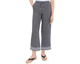 Брюки Printed Pull-On из сатинового твила Madewell цвет Classic Navy