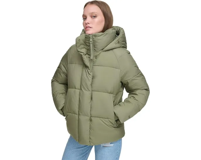 Пуховик Levi's Quilted Hooded Bubble Puffer с капюшоном