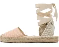 Босоножки Soludos Vichy Lauren Lace-up с завязками и клетчатым верхом