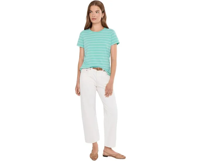 Футболка L.L.Bean Soft Stretch Supima с круглым вырезом и полосками