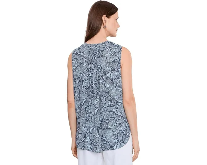 Блузка NYDJ Sleeveless Pintuck с цветочным принтом