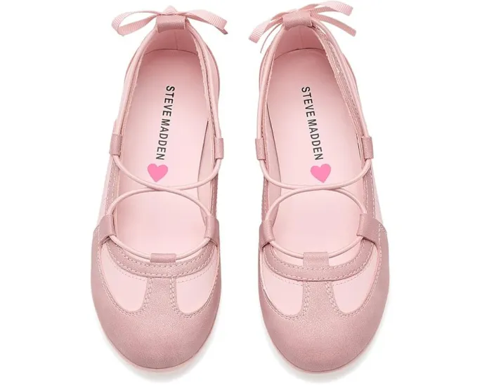 Обувь Steve Madden Kids Meara с эластичными шнурками для легкого надевания
