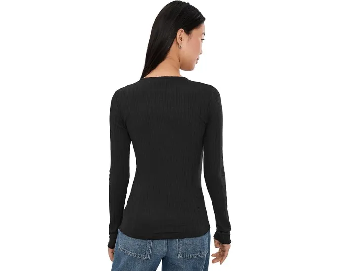 Хенли Faherty Paradise Pointelle с отделкой пико из органического хлопка