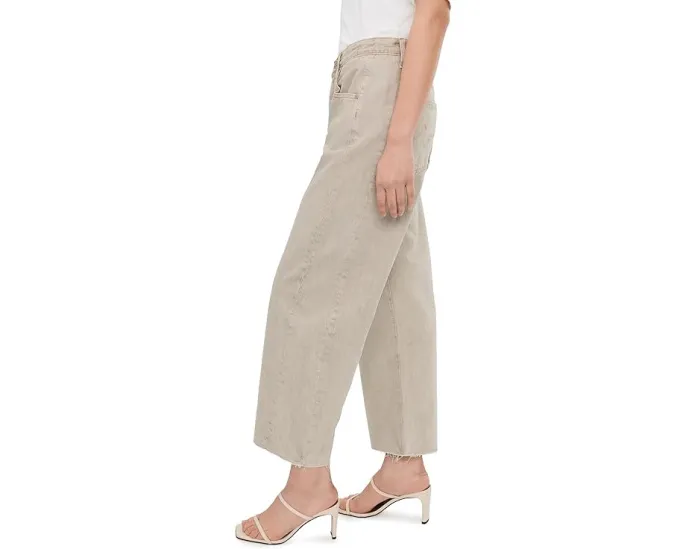 Джинсы AG Jeans Hattie High-Rise Crop Barrel с высокой посадкой и зауженным кроем