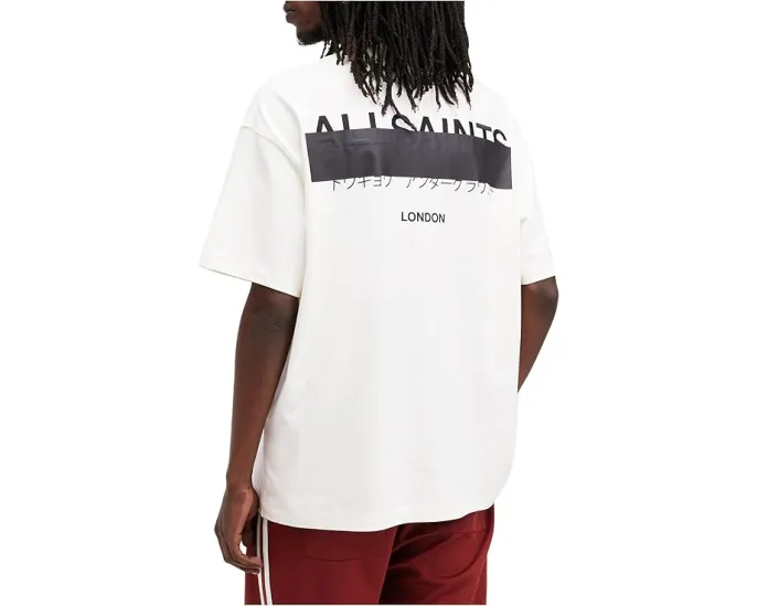 Футболка AllSaints Redact с коротким рукавом и объемным кроем